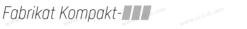 Fabrikat Kompakt字体转换